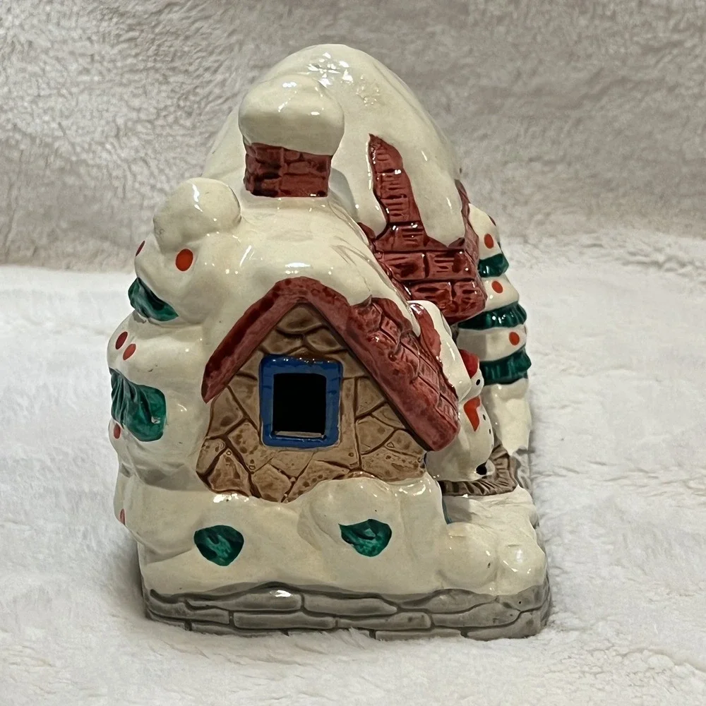 Snowman‎ Christmas Village House No Lighting Cord House Only